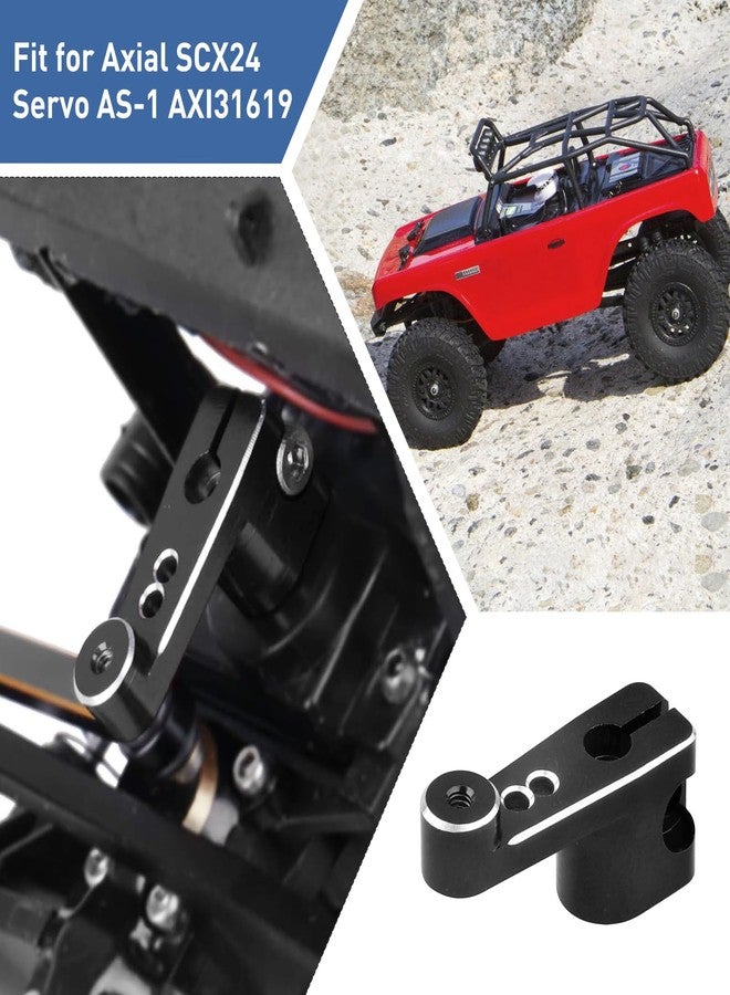 FriHobby Aluminum Servo Horn Arm for Axial SCX24 Servo AS-1 AXI31619 (Black) - Image 4